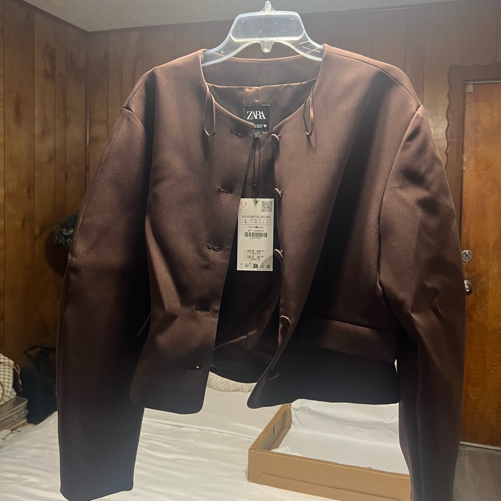 Zara Chocolate Brown Women's Blazer